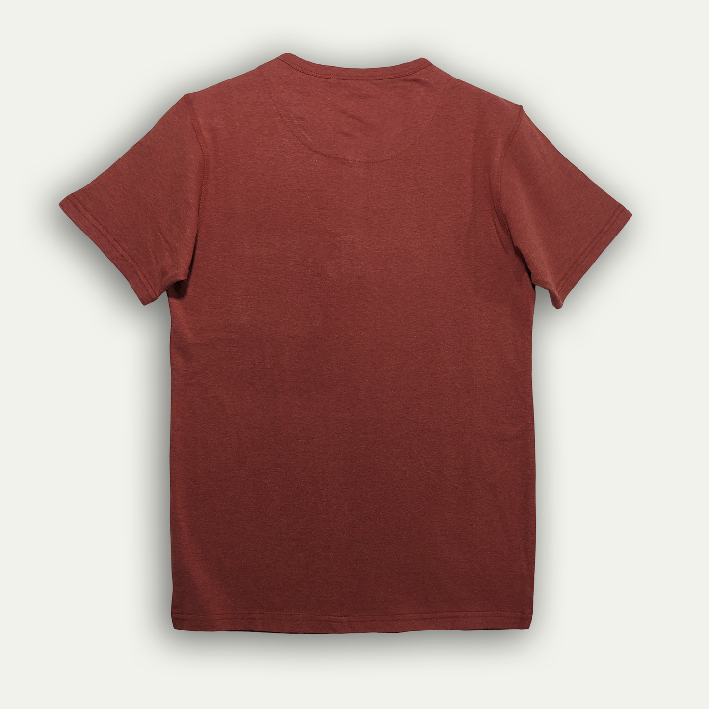 Brown Half Sleeves Henley.