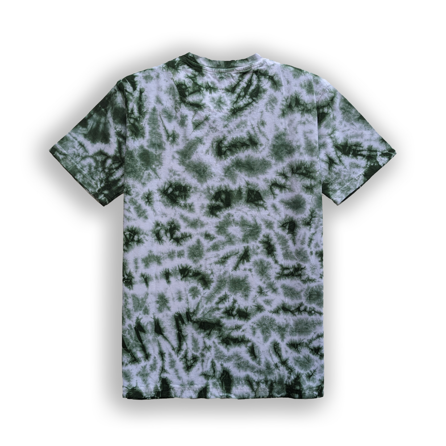 Tie-Dye V Neck T-shirt Green.