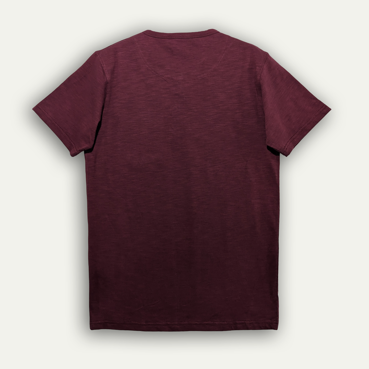 Deepred Half Sleeves Henley.