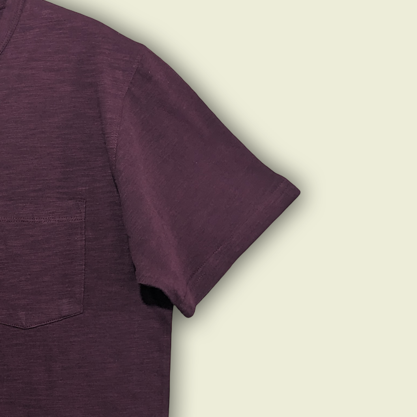 Maroon Half Sleeves Henley.