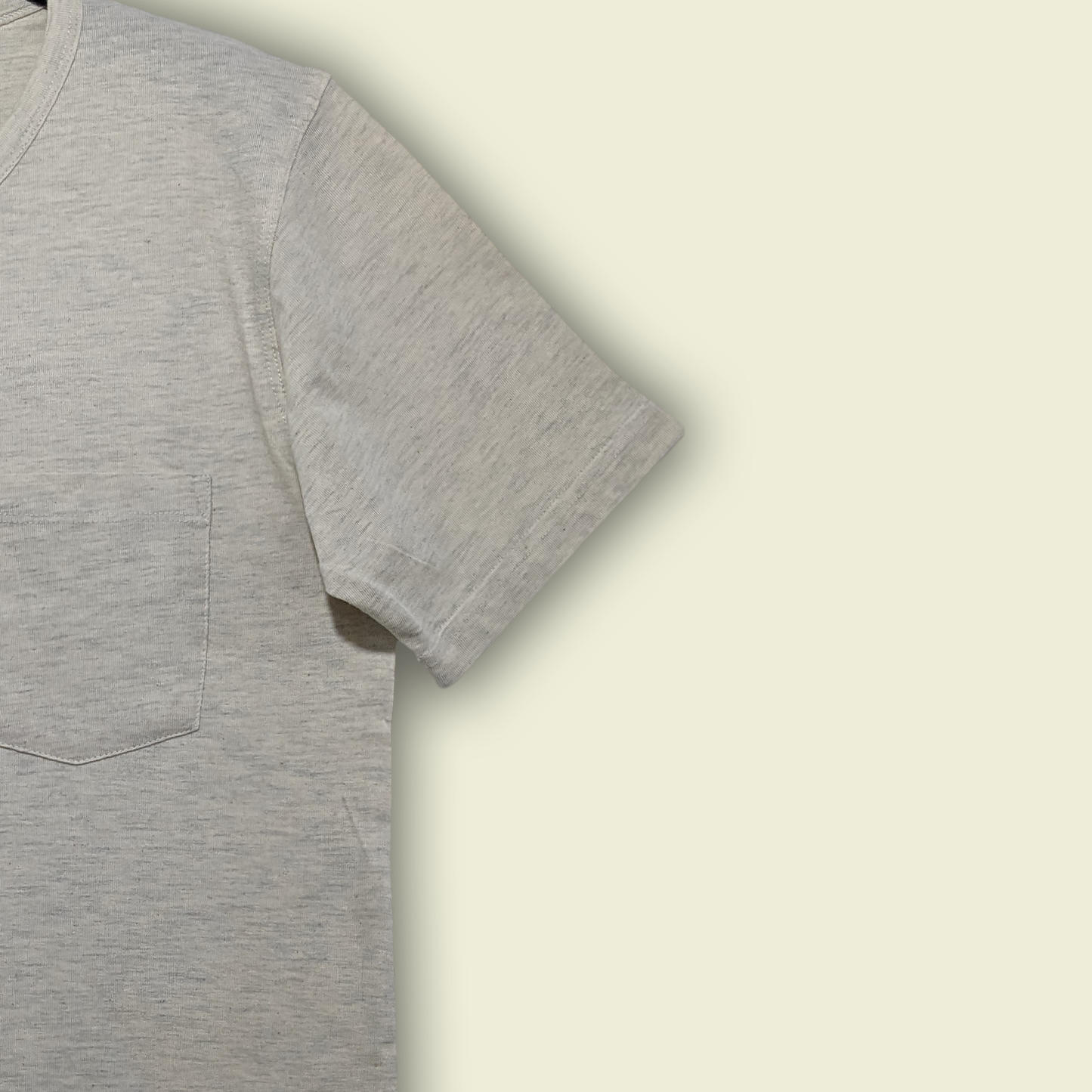 Light Grey Half Sleeves Henley.