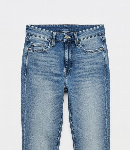 High-Waist Flare Jeans Blue - Women's