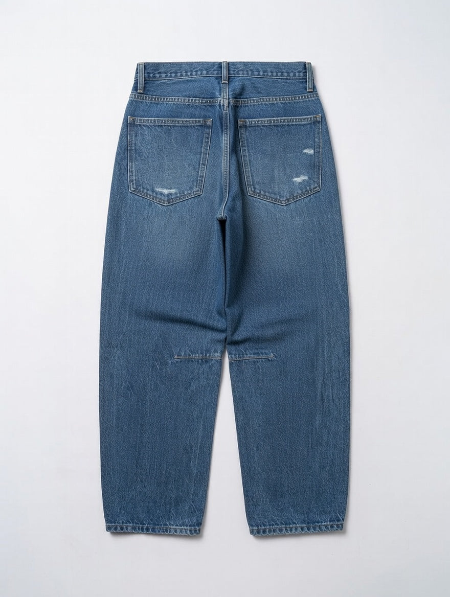 Distressed Panel Jeans Blue - Women's