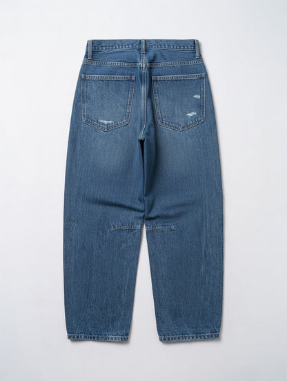 Distressed Panel Jeans Blue - Women's