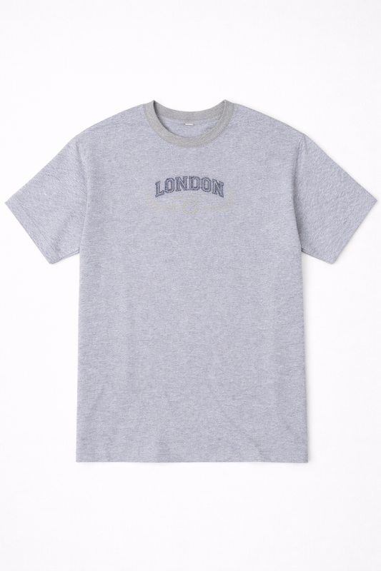 Men’s Grey London Print T-shirt