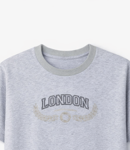 Men’s Grey London Print T-shirt