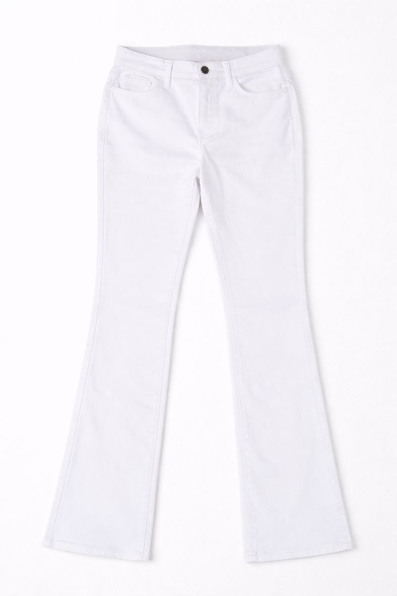 Women's White Flare Jeans