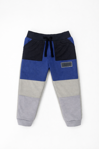 Kid's Blue & Gray Kids Tracksuit Set