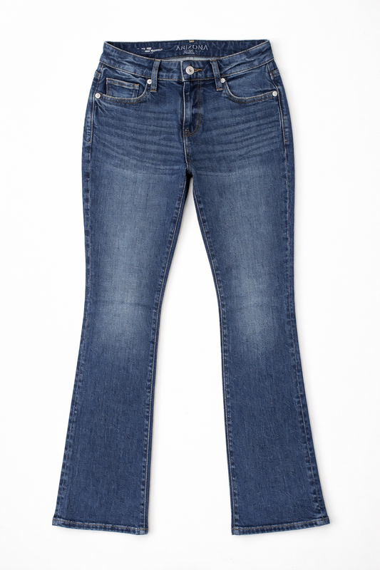 High-Waist Flare Jeans Blue - Women's