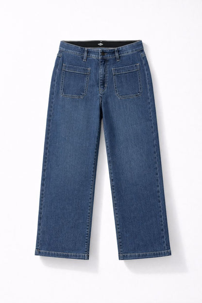 Women’s Classic Blue Straight-Leg Jeans