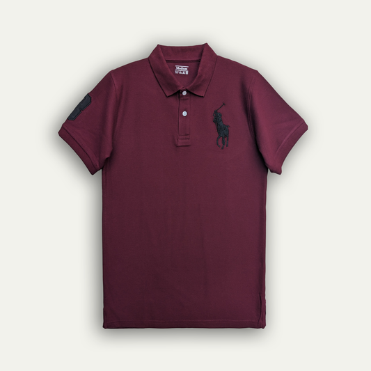 Giordano Polo Shirt-Maroon.