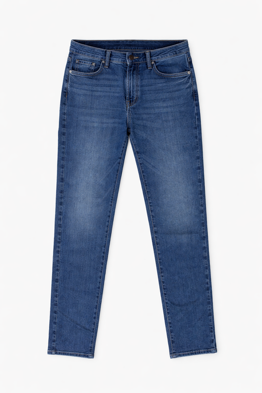 High-Waist Skinny Jeans Blue - Women's
