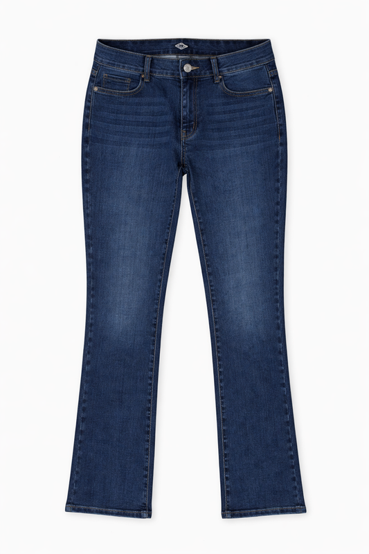 High-Waist Flare Jeans Blue - Women's