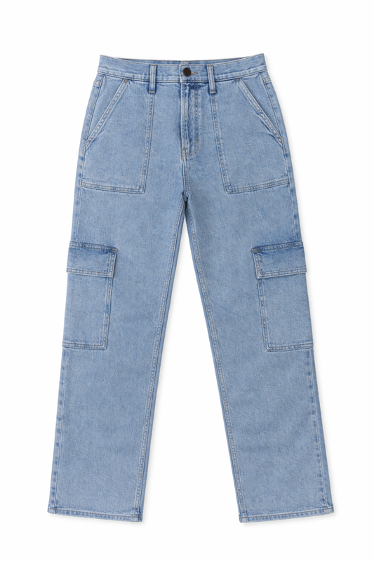 Cargo Pants Light Blue - Women's