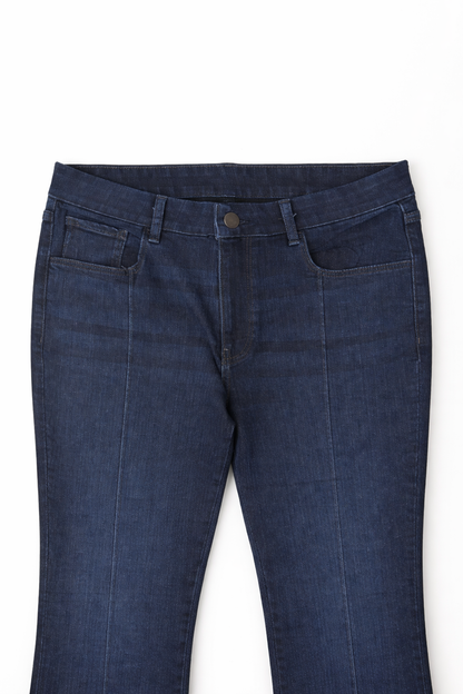 High-Waist Flare Jeans Blue - Women's