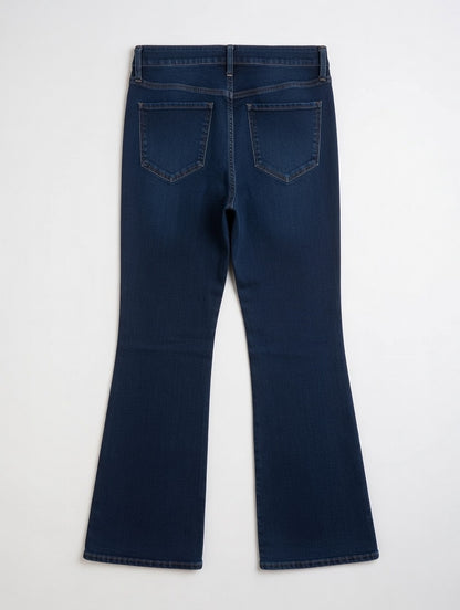 High-Waist Flare Jeans Blue - Women's