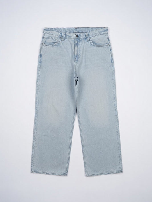 High-Waist Wide Leg Jeans Light Blue - Women's