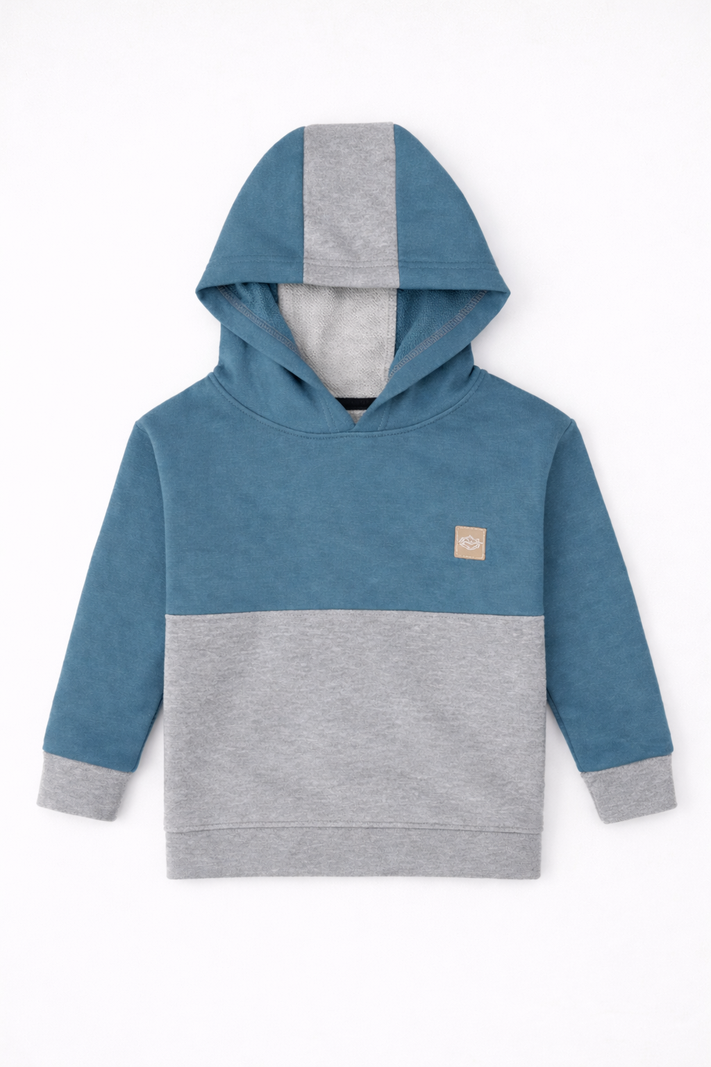 Teal & Gray Kids Hoodie and Trousers Set