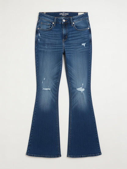 High-Waist Flare Jeans Blue - Women's