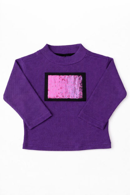kid's Purple Sequin Tracksuit